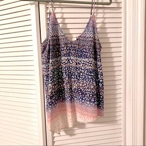 Rory Beca cheetah print silk tank top - size M